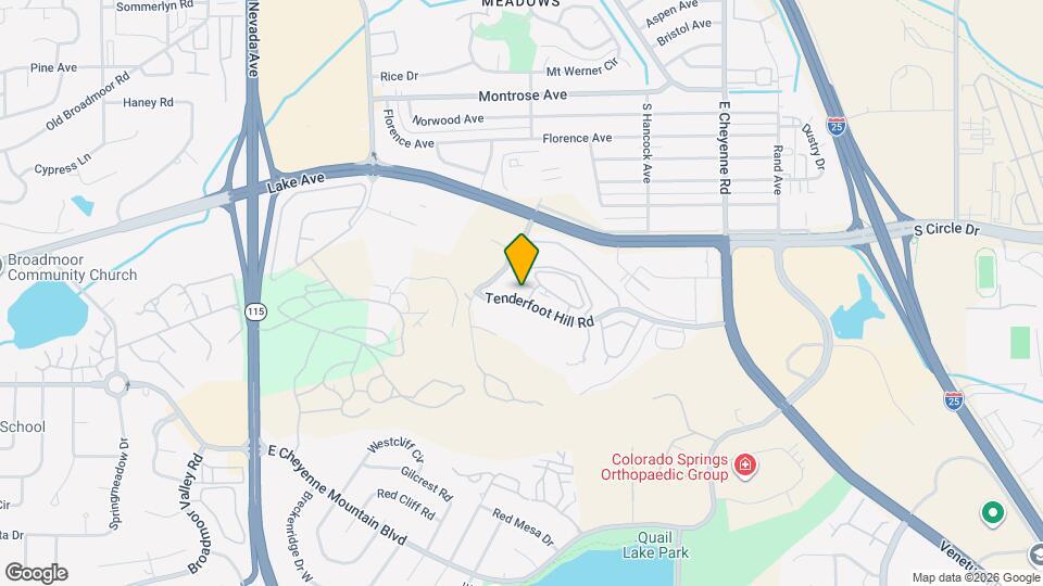 810 Tenderfoot Hill Rd Map and Location Details
