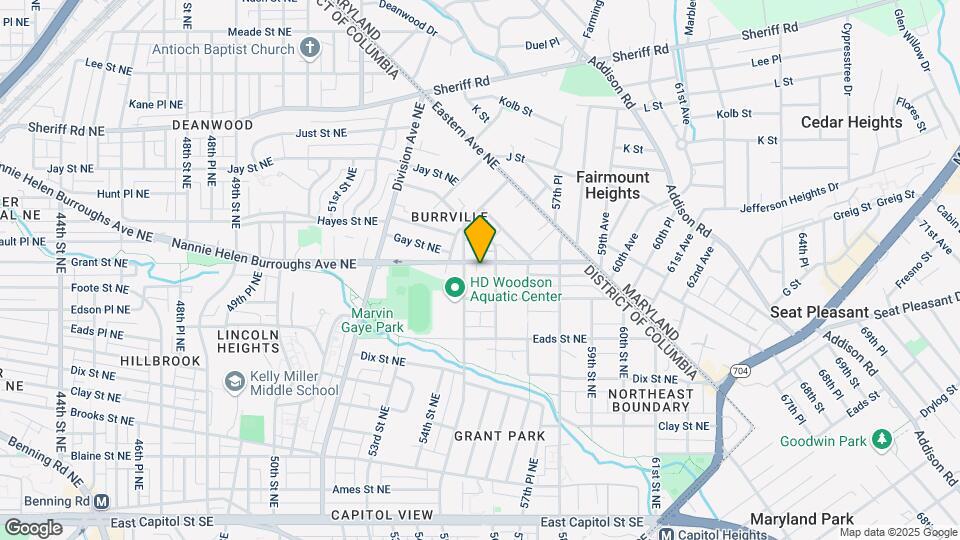 5509 Nannie Helen Burroughs Ave NE Map and Location Details