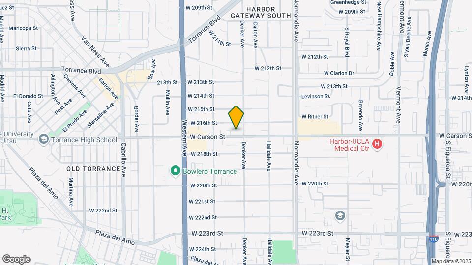 1517-1521 W Carson St Map and Location Details