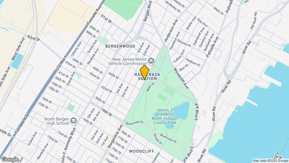 8601 Bergenline Ave Mapa y Detalles de la Ubicación