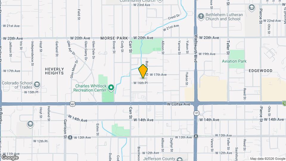 8247 W 16th Pl Map and Location Details