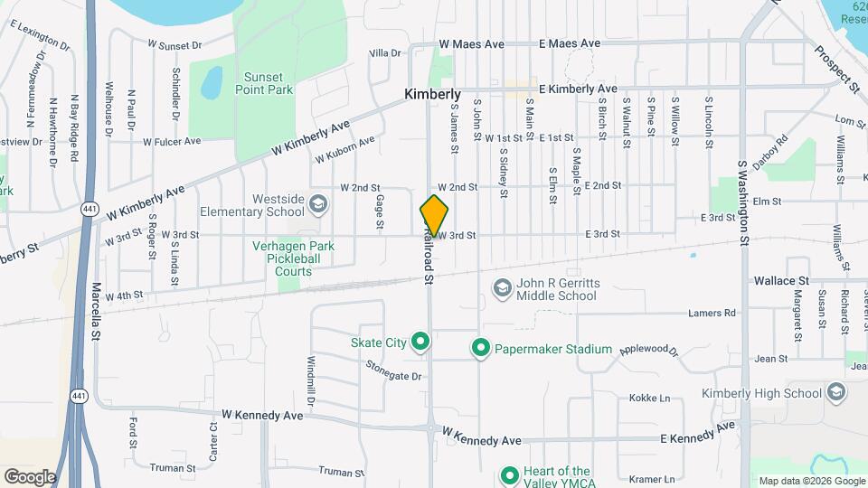 405 S Railroad St Map and Location Details