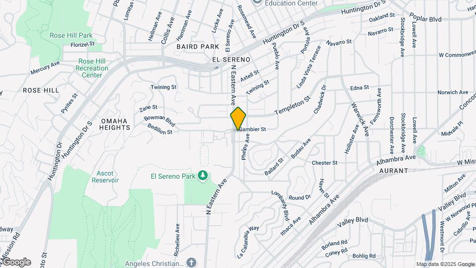 2918 N Eastern Ave Map and Location Details