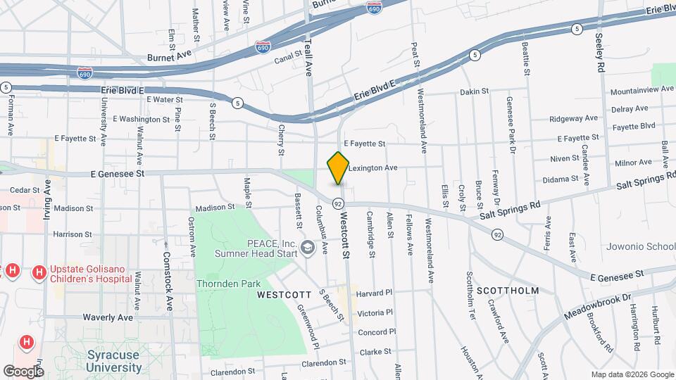 216 Westcott St, Unit Per Bedroom Map and Location Details