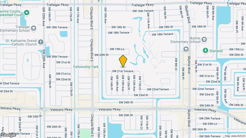 1229 SW 21st Terrace Map and Location Details