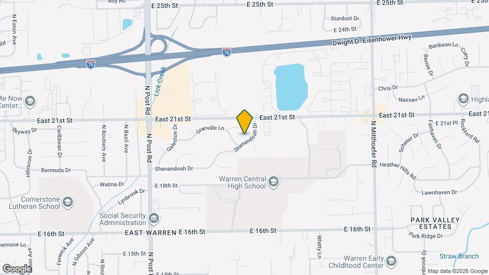 9420 Shenandoah Dr Map and Location Details