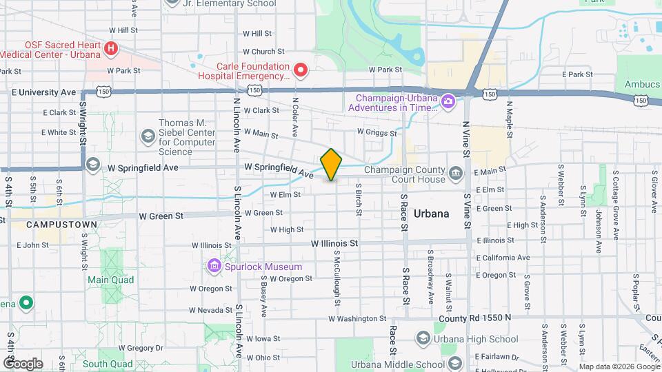 502 W Elm St Map and Location Details