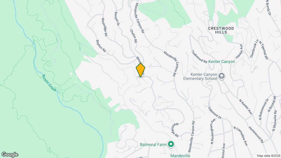 1939 Westridge Terrace Map and Location Details