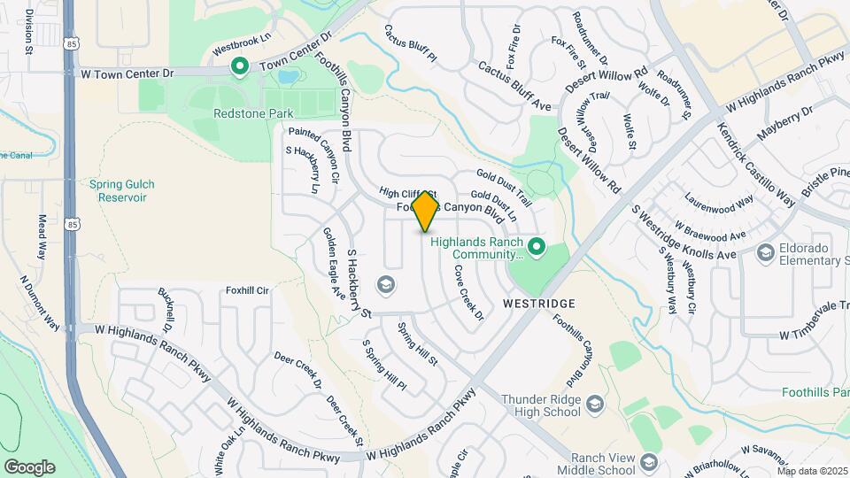 9879 S Castle Ridge Cir Map and Location Details