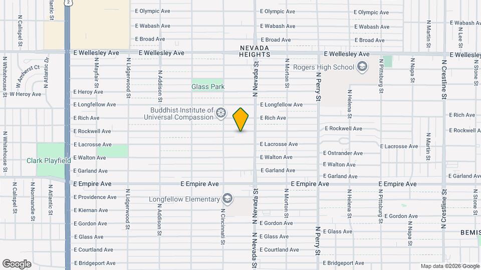 902 E Rockwell Ave Map and Location Details