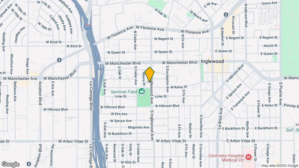 339 S Inglewood Ave Map and Location Details