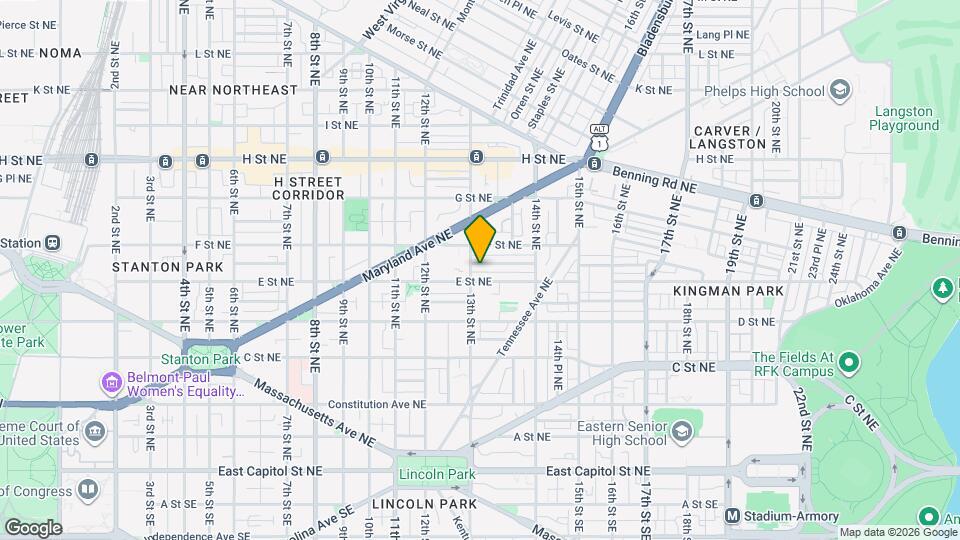 1309 Emerald St NE Map and Location Details