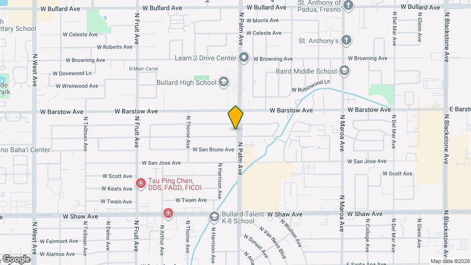 5309 N Palm Ave Map and Location Details