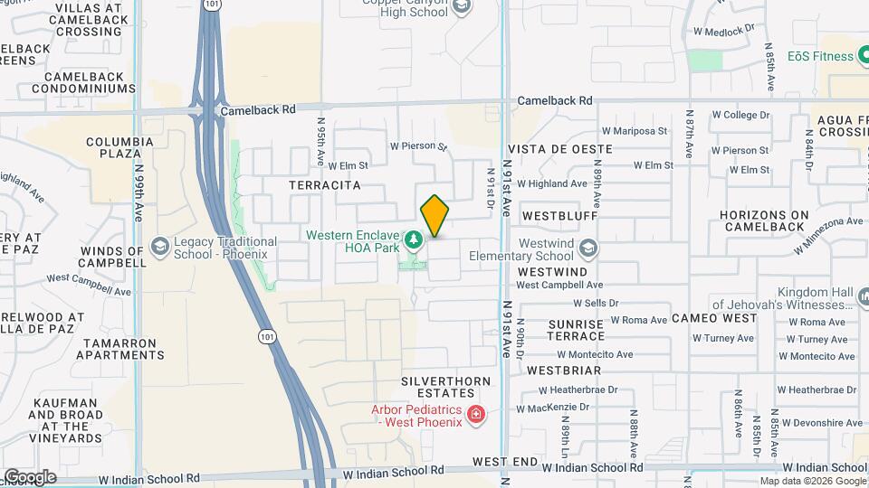 9239 W Meadowbrook Ave, Unit MEADOWBROOK 1 Map and Location Details