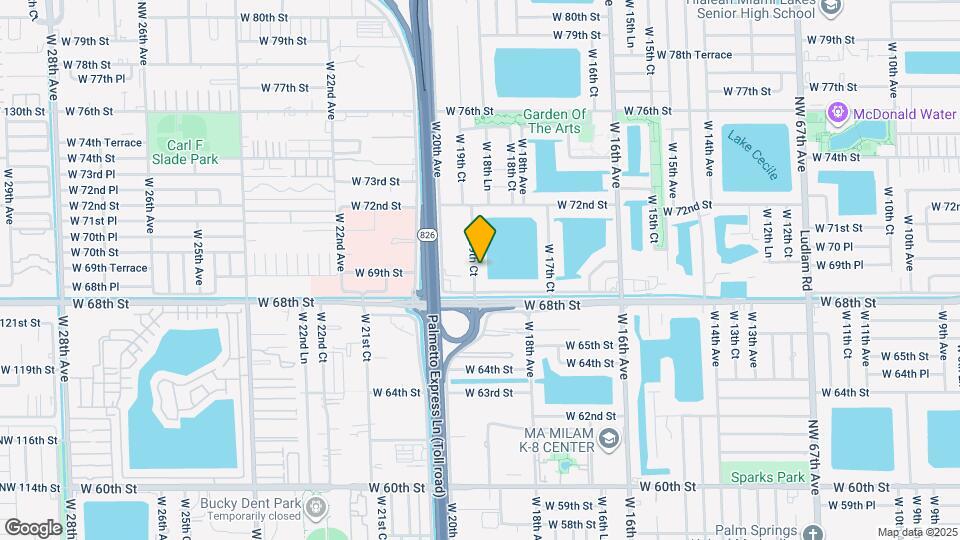 6921 W 19th Ct Map and Location Details