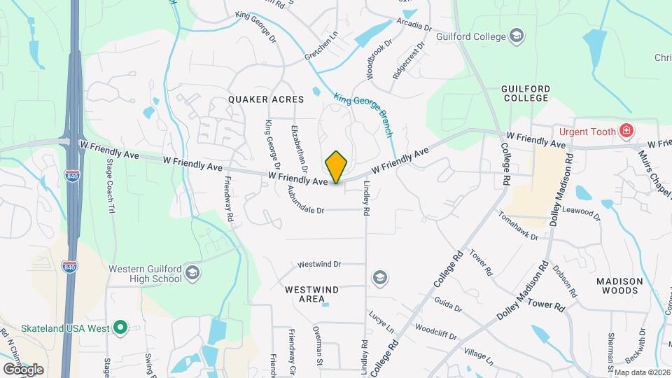 6111 W Friendly Ave Map and Location Details