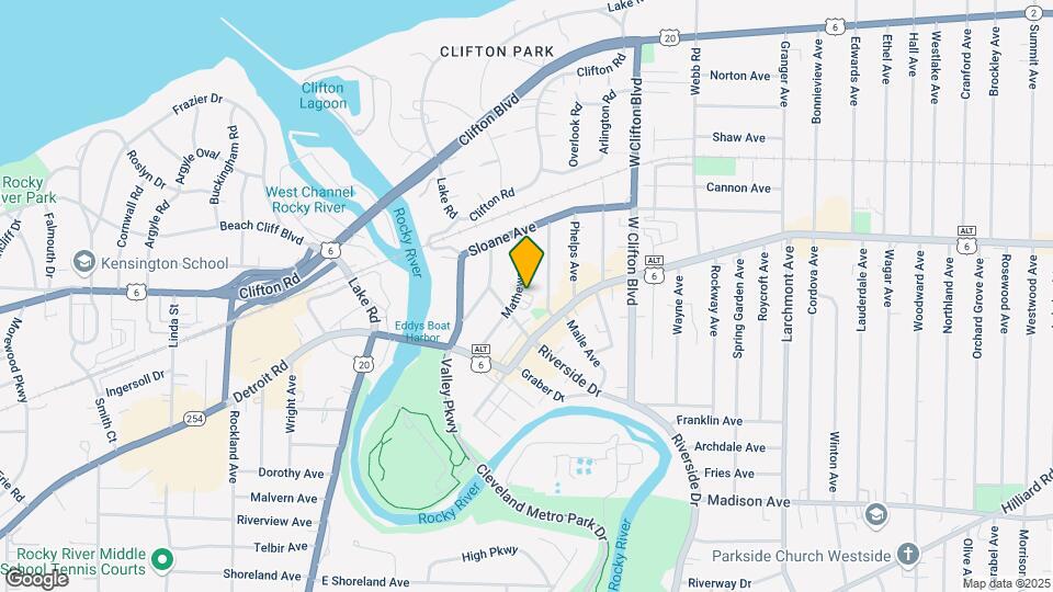 1321 Mathews Ave Map and Location Details