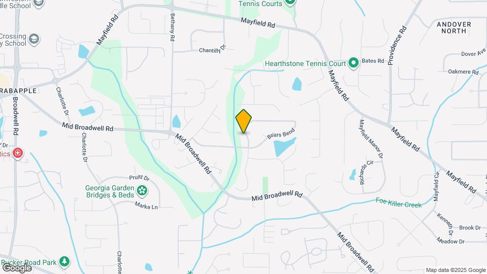 925 Briars Bend Map and Location Details