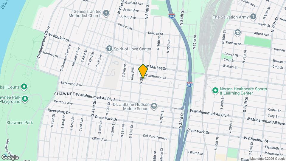 311 S 38th St Mapa y Detalles de la Ubicación