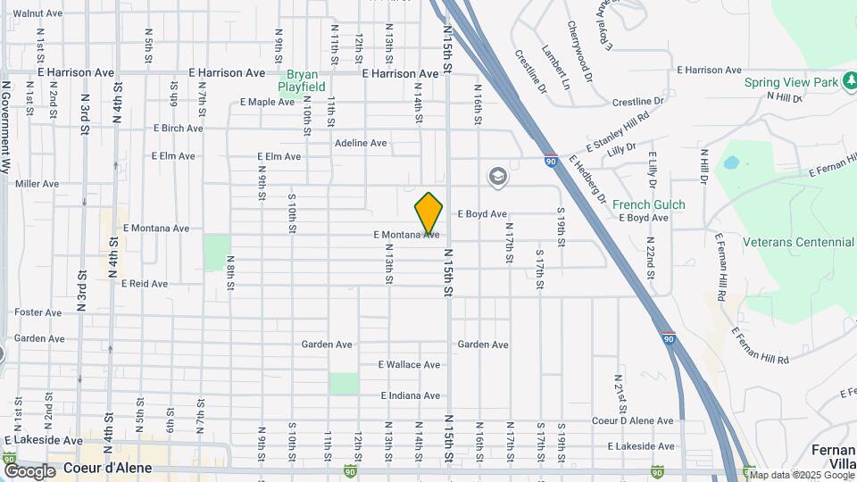 1406 E Montana Ave Map and Location Details