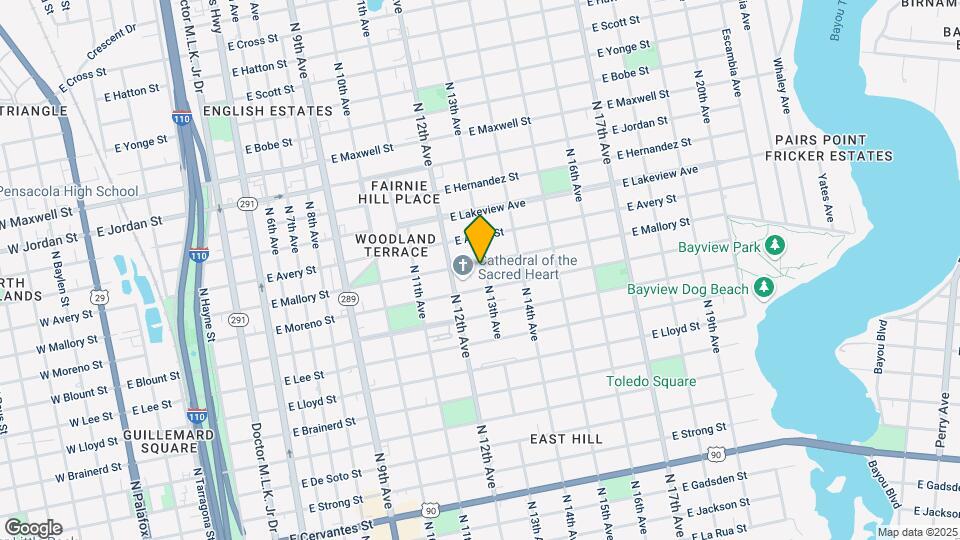 1325 Mallory St Map and Location Details