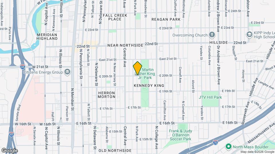 547 E 20th St Map and Location Details