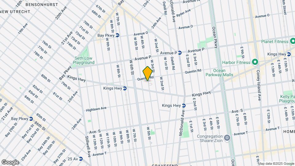 1722 W 4th St Map and Location Details