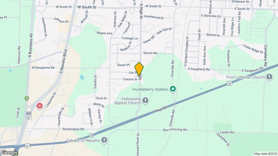 402 Carson Way Map and Location Details