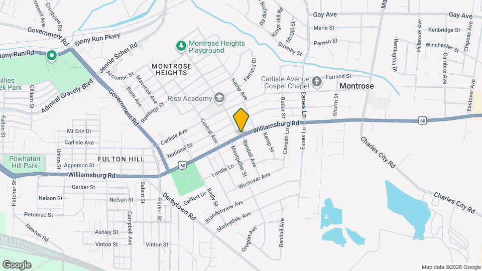 2202 Williamsburg Rd Map and Location Details