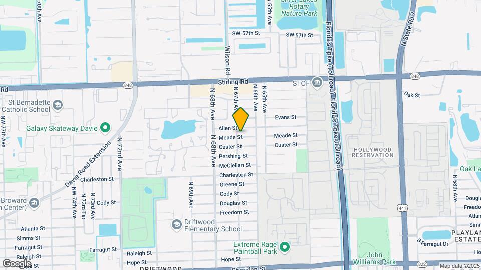 6661 Meade St Map and Location Details