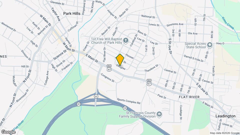 401 Douglas Mapa y Detalles de la Ubicación