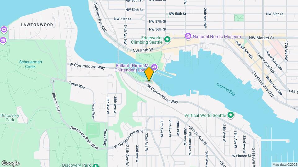 3200 W Commodore Way Map and Location Details