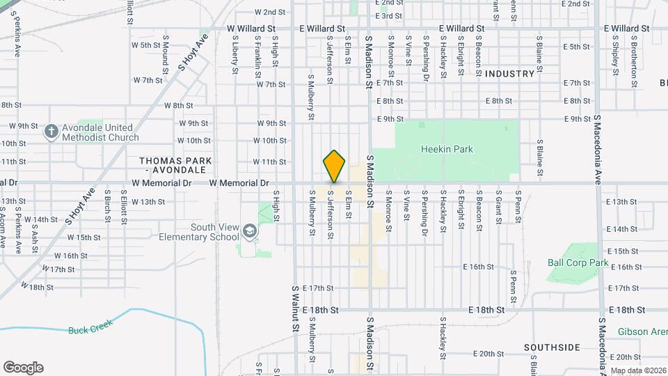 301 E Memorial Dr Map and Location Details