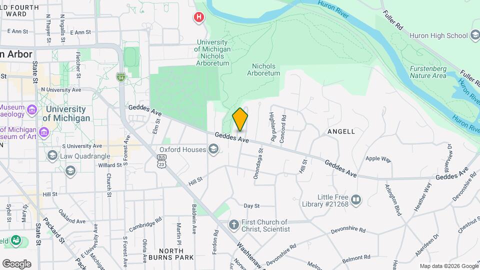 1923 Geddes Ave Map and Location Details