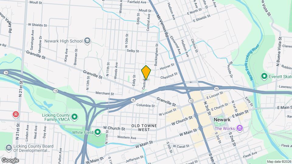 202 Central Ave Map and Location Details