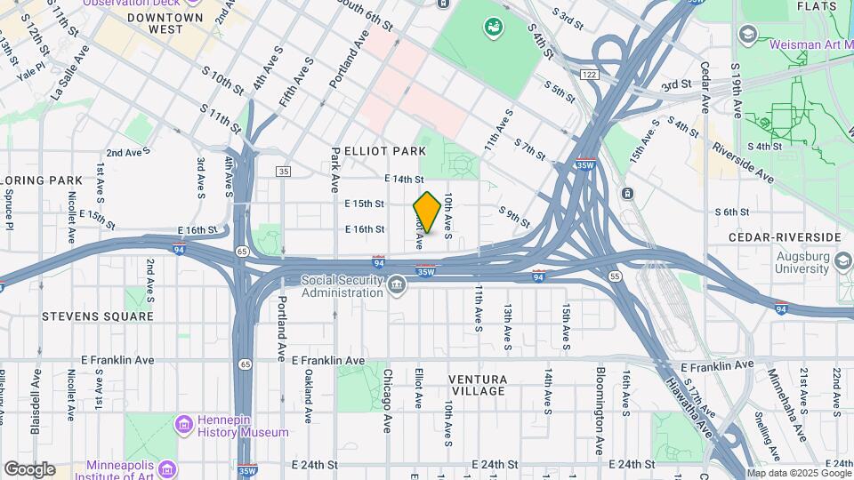 1609 Elliot Ave Map and Location Details