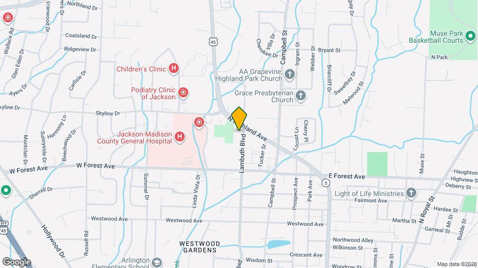 1565 Lambuth Blvd Map and Location Details