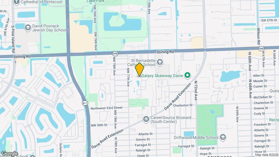 7600 NW 38th Ct Map and Location Details