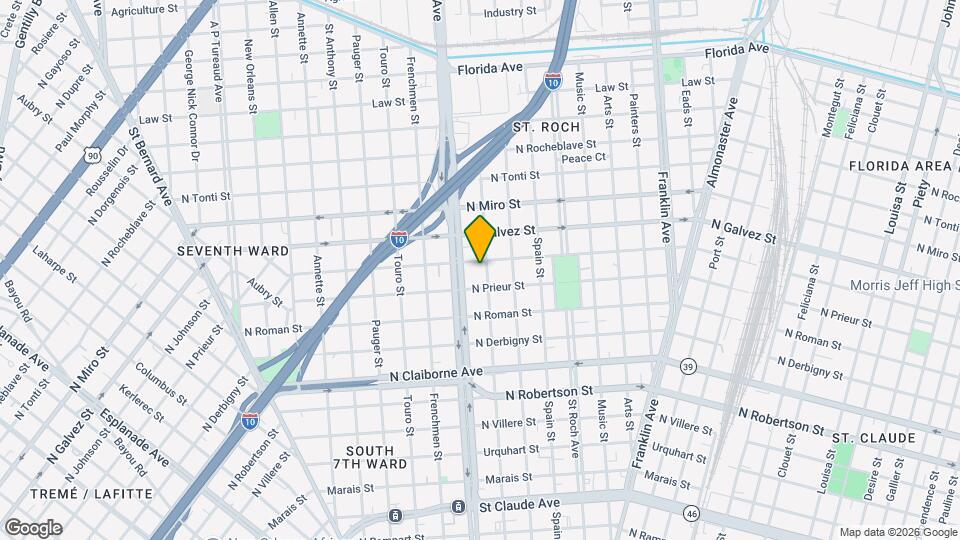 1930 Marigny St Map and Location Details