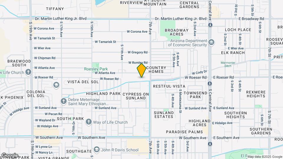 808 W Roeser Rd Map and Location Details