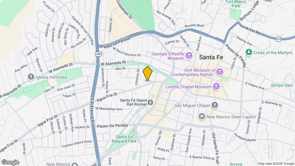 523 Agua Fria St Map and Location Details