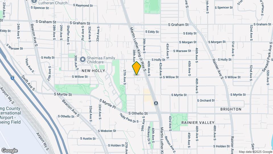 3816 S Willow St Map and Location Details