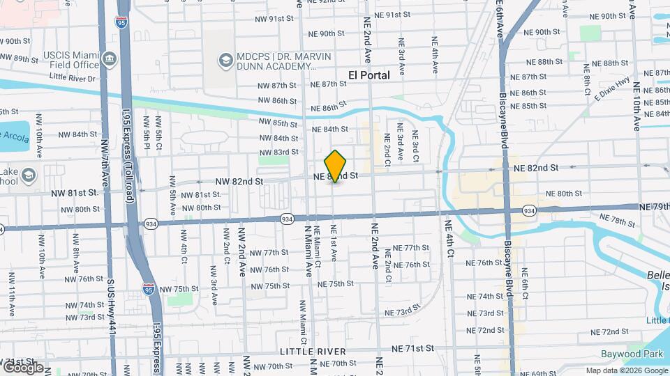 8057 NE 1st Ave Map and Location Details