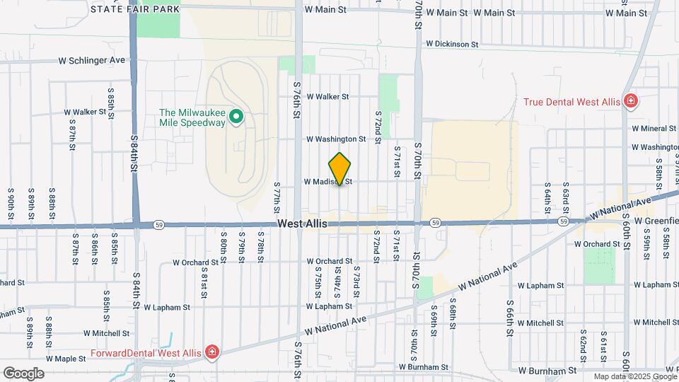 1323 S 74th St Map and Location Details