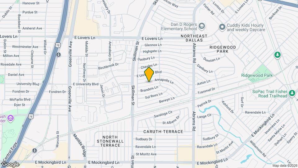 6138 Annapolis Ln Map and Location Details