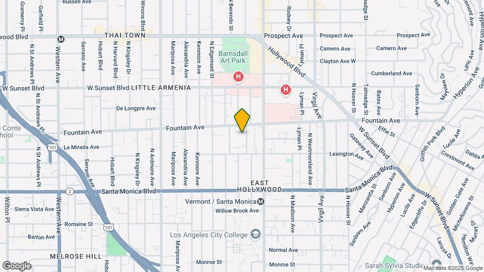 1245 N New Hampshire Ave Map and Location Details