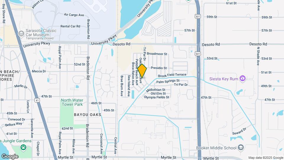 5004 Oakland Hills Ave Map and Location Details