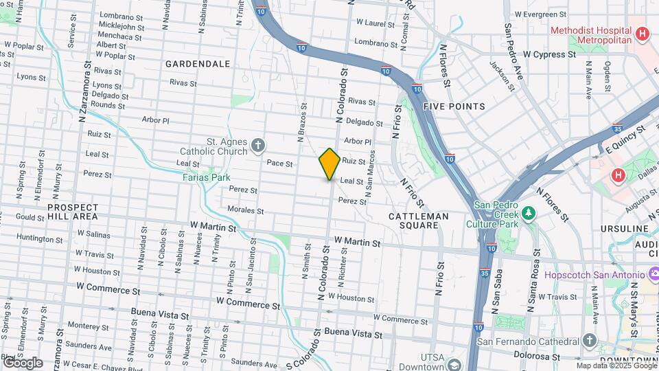 717 N Colorado St Map and Location Details