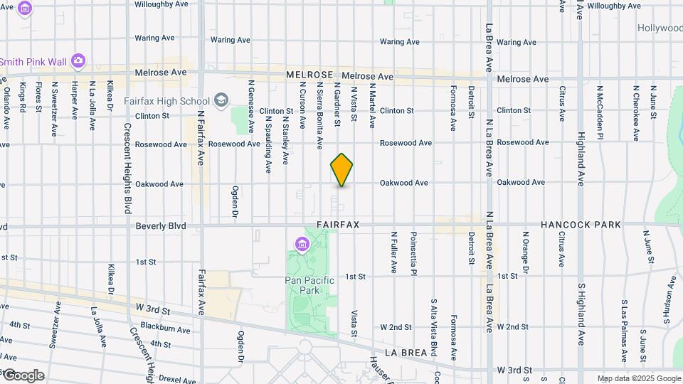 356 N Gardner St Mapa y Detalles de la Ubicación