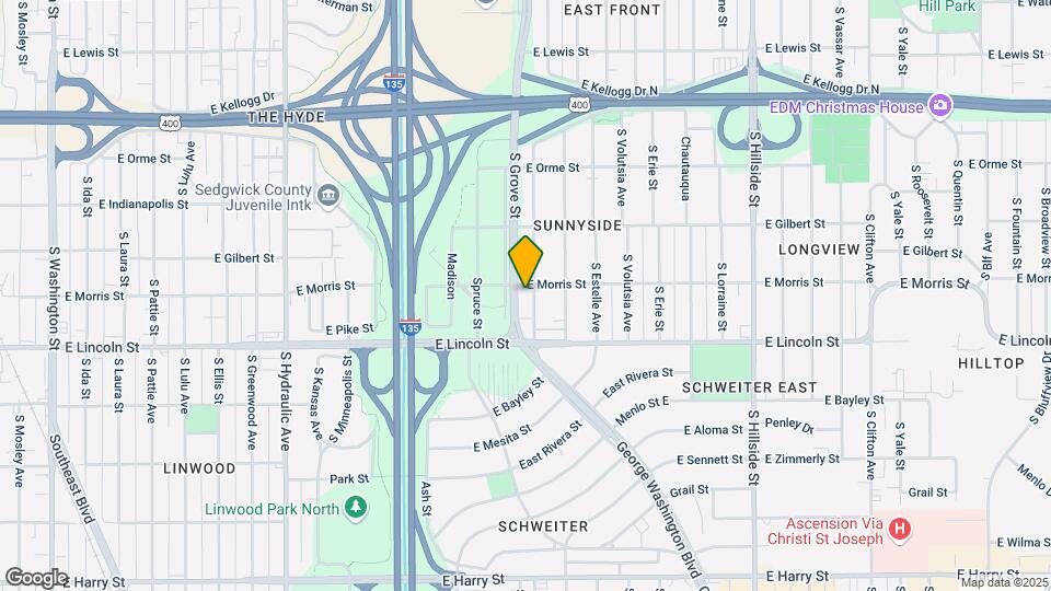 807 S Poplar St Map and Location Details